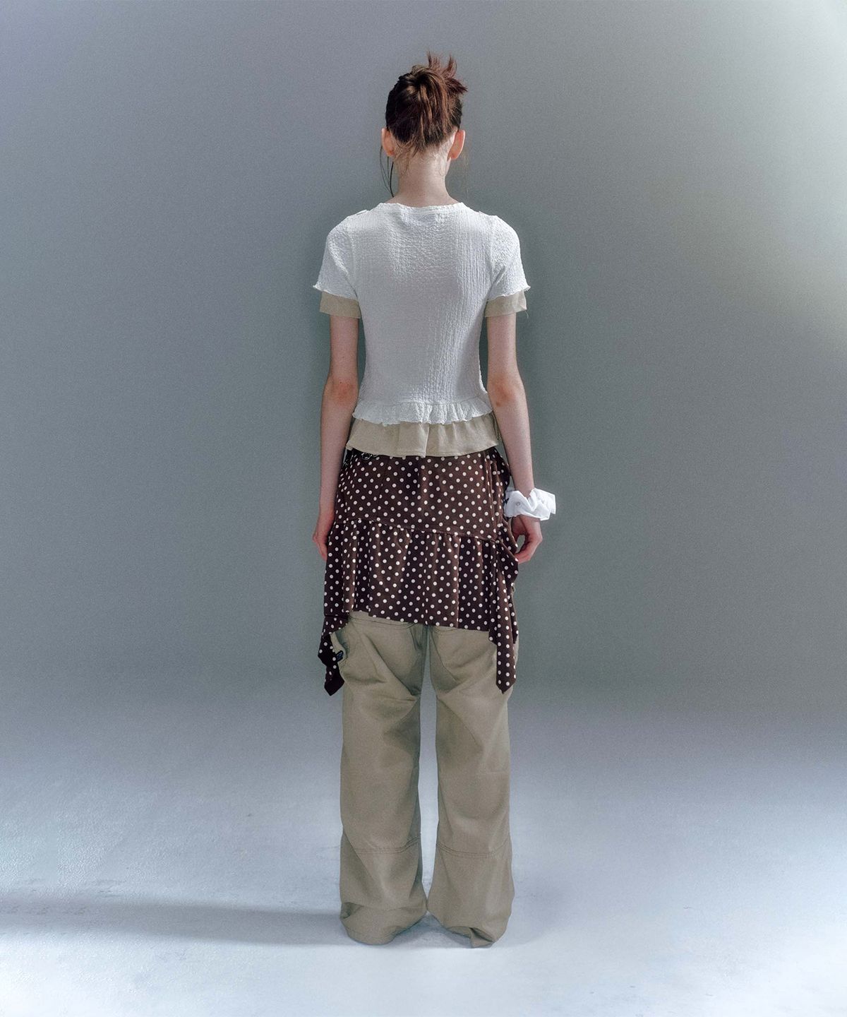 베이컨트 아카이브(VACANT ARCHIVE) ROMY DOTS LAYERED SKIRT (2COLOR)