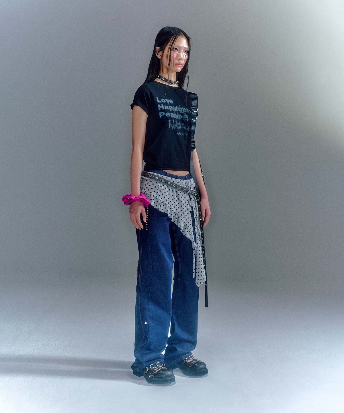 베이컨트 아카이브(VACANT ARCHIVE) ROMY DOTS LAYERED SKIRT (2COLOR)