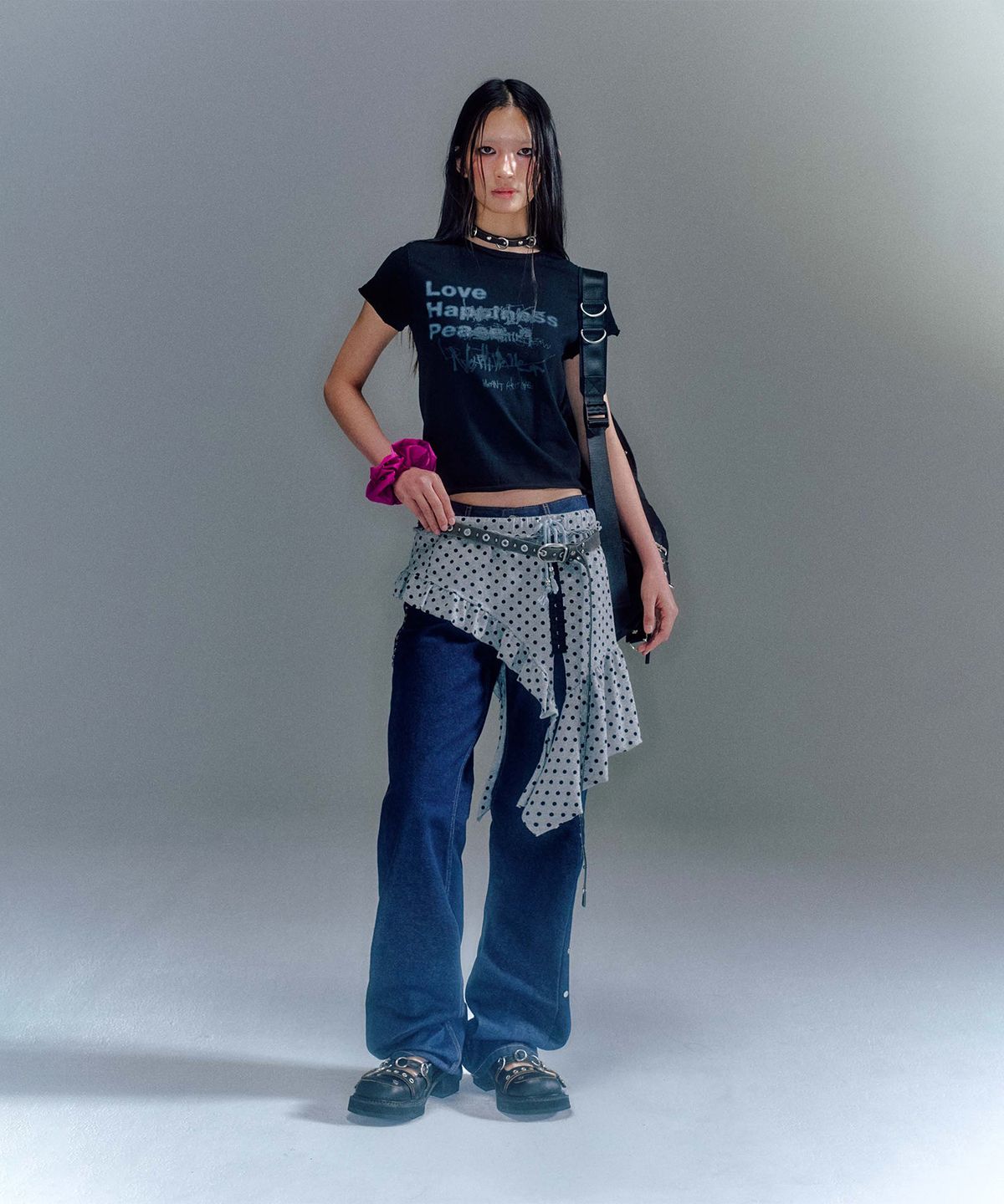 베이컨트 아카이브(VACANT ARCHIVE) ROMY DOTS LAYERED SKIRT (2COLOR)