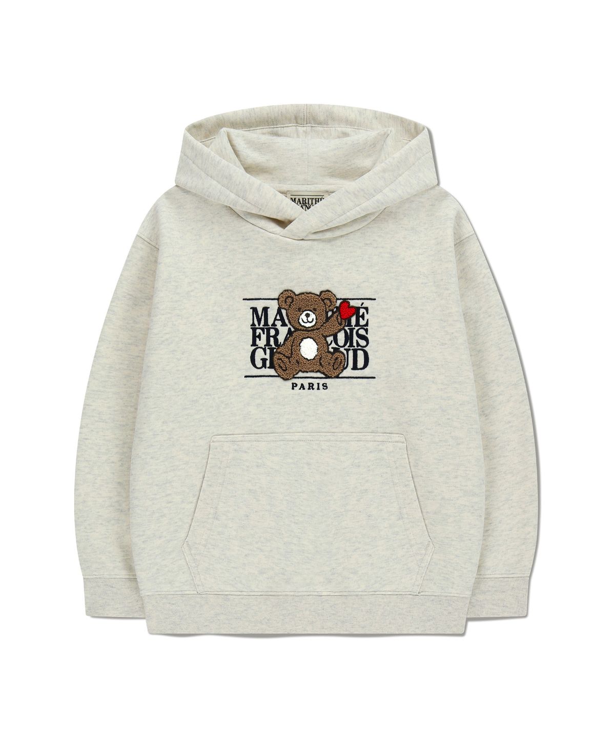 마리떼 키즈(MARITHÉ KIDS) KIDS BEAR CLASSIC LOGO HOODIE oatmeal