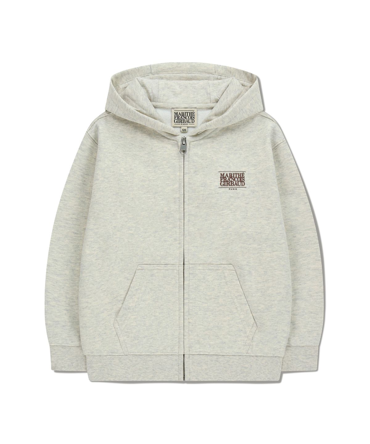 마리떼 키즈(MARITHÉ KIDS) KIDS BIG CLASSIC LOGO HOODIE ZIPUP oatmeal