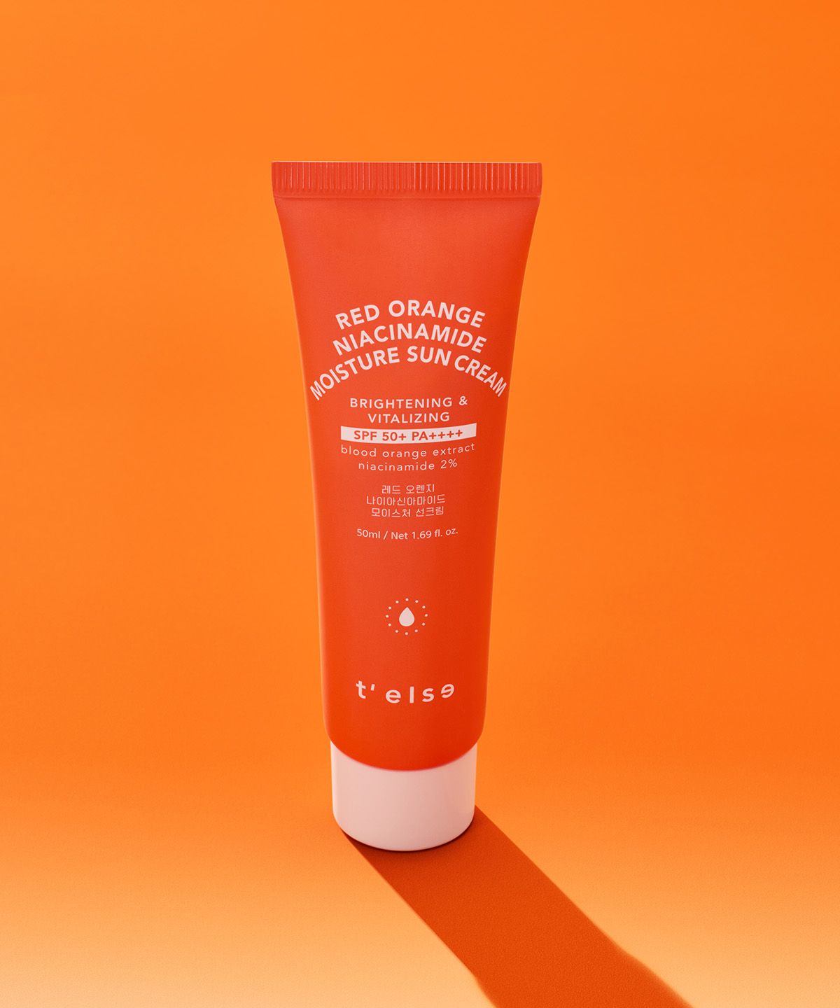 티엘스(TELSE) 레드 오렌지  나이아신아마이드  모이스처 선크림 50ML