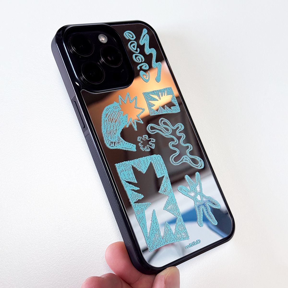 메모리즈바운더리(MEMORIESBOUNDARY) NEWTOPIA BioDoodle Bumper Mirror Phone Case (SB/MagSafe)