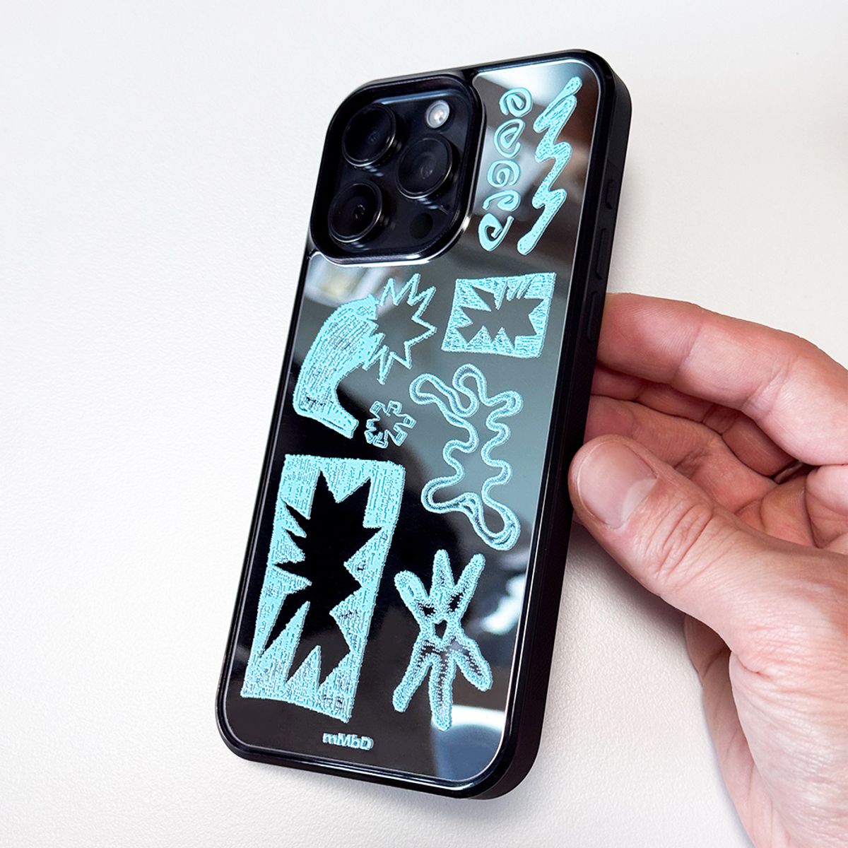 메모리즈바운더리(MEMORIESBOUNDARY) NEWTOPIA BioDoodle Bumper Mirror Phone Case (SB/MagSafe)