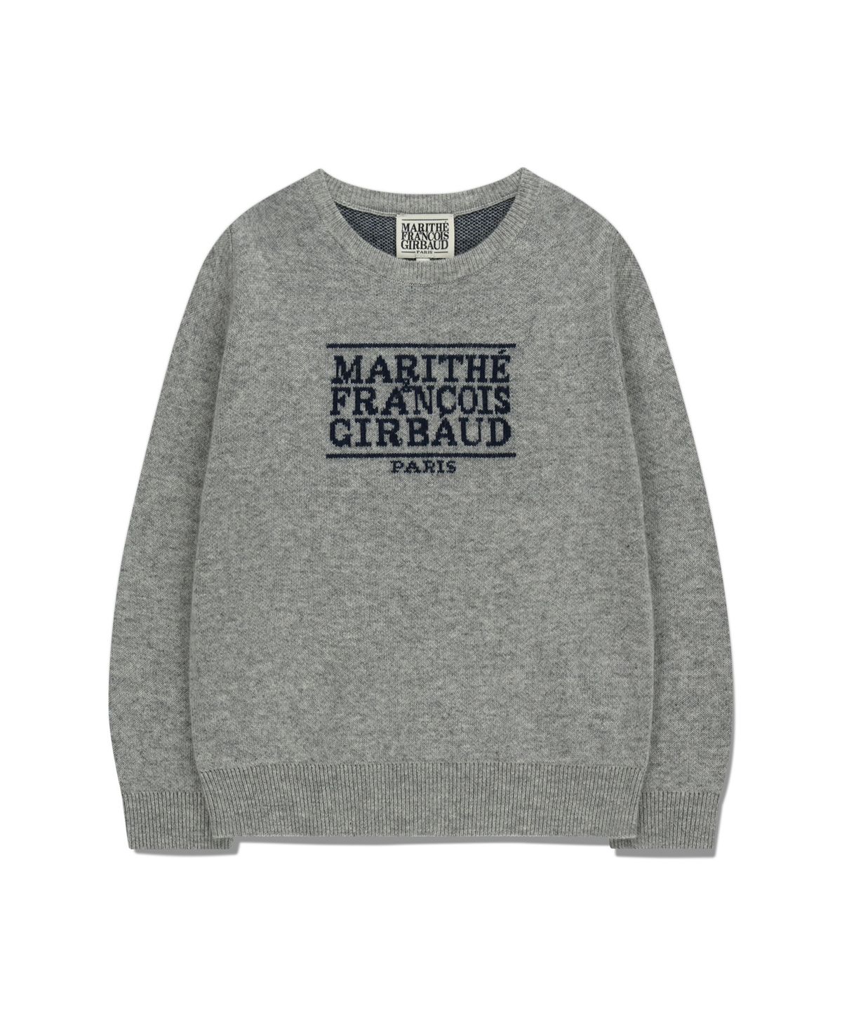 마리떼 키즈(MARITHÉ KIDS) KIDS CLASSIC LOGO KNIT PULLOVER heather gray