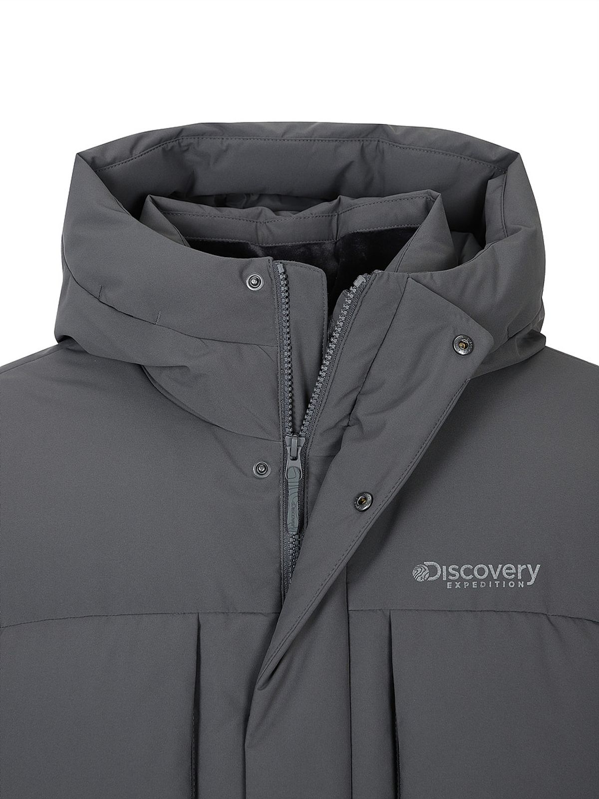 디스커버리 익스페디션(DISCOVERY EXPEDITION) 남성 레스터G 구스다운 숏패딩 (D/GREY)