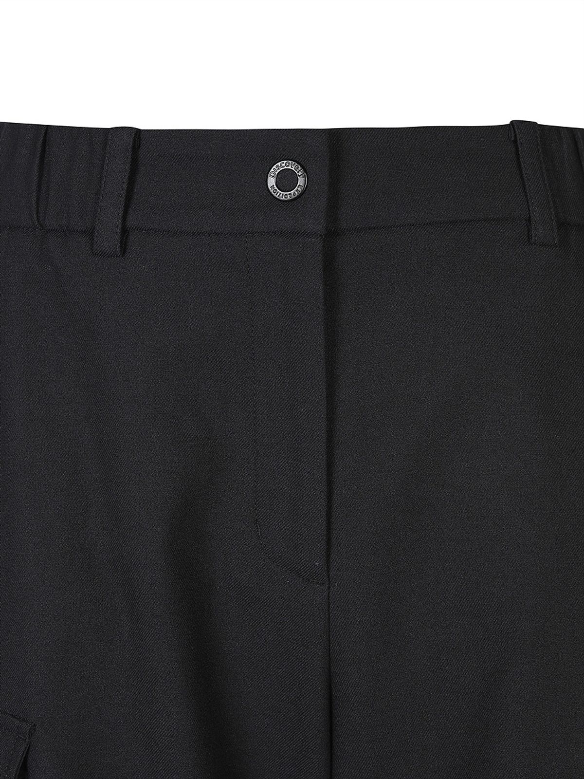 디스커버리 익스페디션(DISCOVERY EXPEDITION) 여성 기모 파라슈트 카고팬츠 (BLACK)