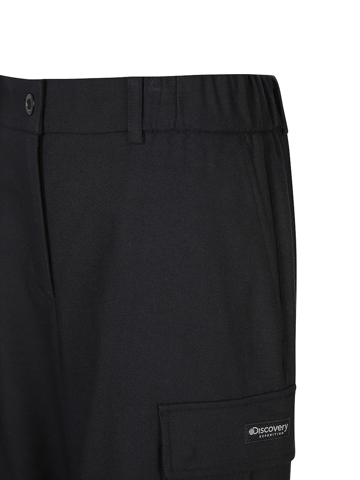 디스커버리 익스페디션(DISCOVERY EXPEDITION) 여성 기모 파라슈트 카고팬츠 (BLACK)