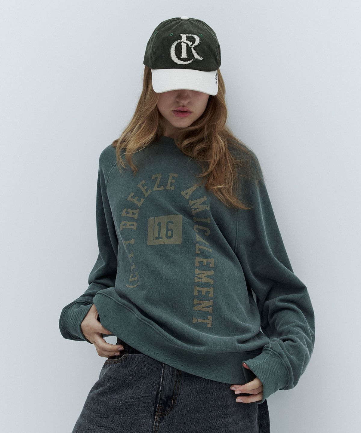 시티브리즈(CITYBREEZE) 코듀로이 컬러 블록 볼캡_2COLORS