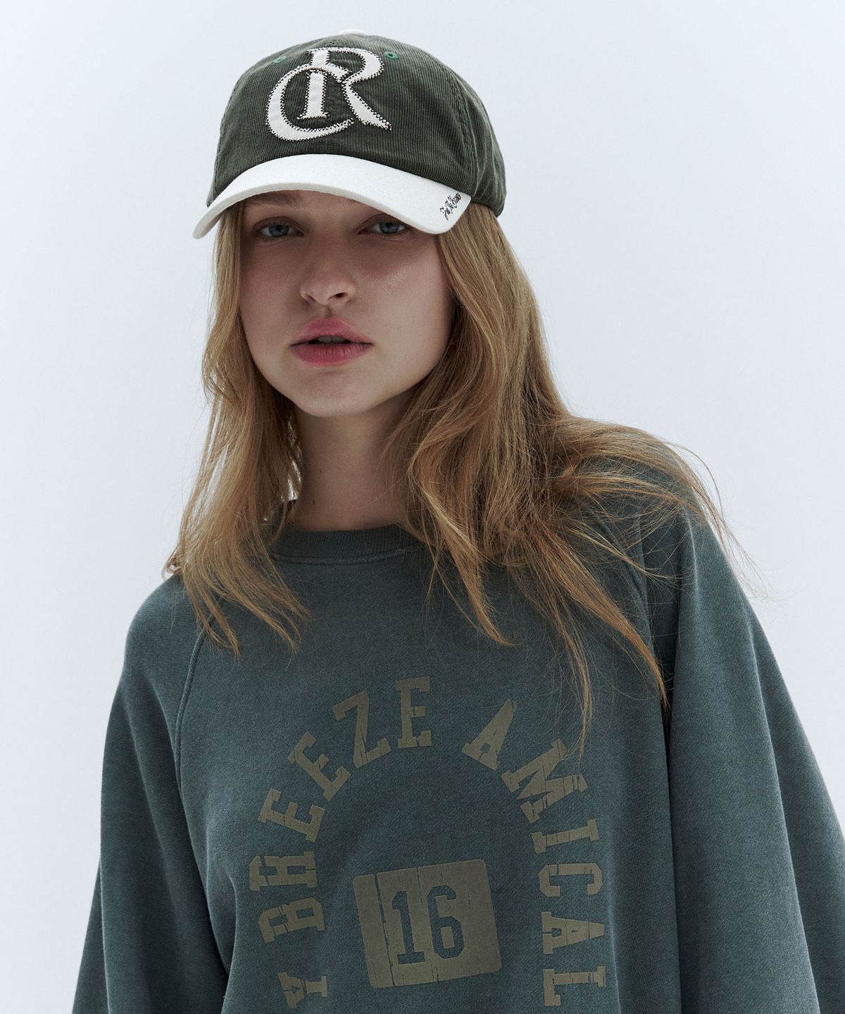 시티브리즈(CITYBREEZE) 코듀로이 컬러 블록 볼캡_2COLORS