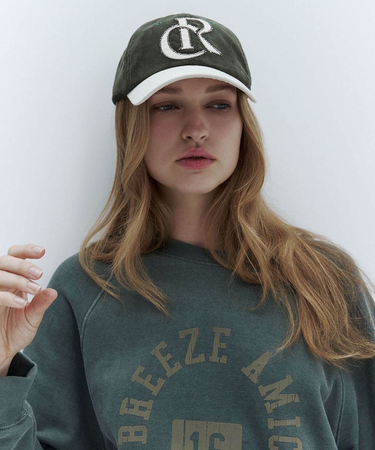 시티브리즈(CITYBREEZE) 코듀로이 컬러 블록 볼캡_2COLORS