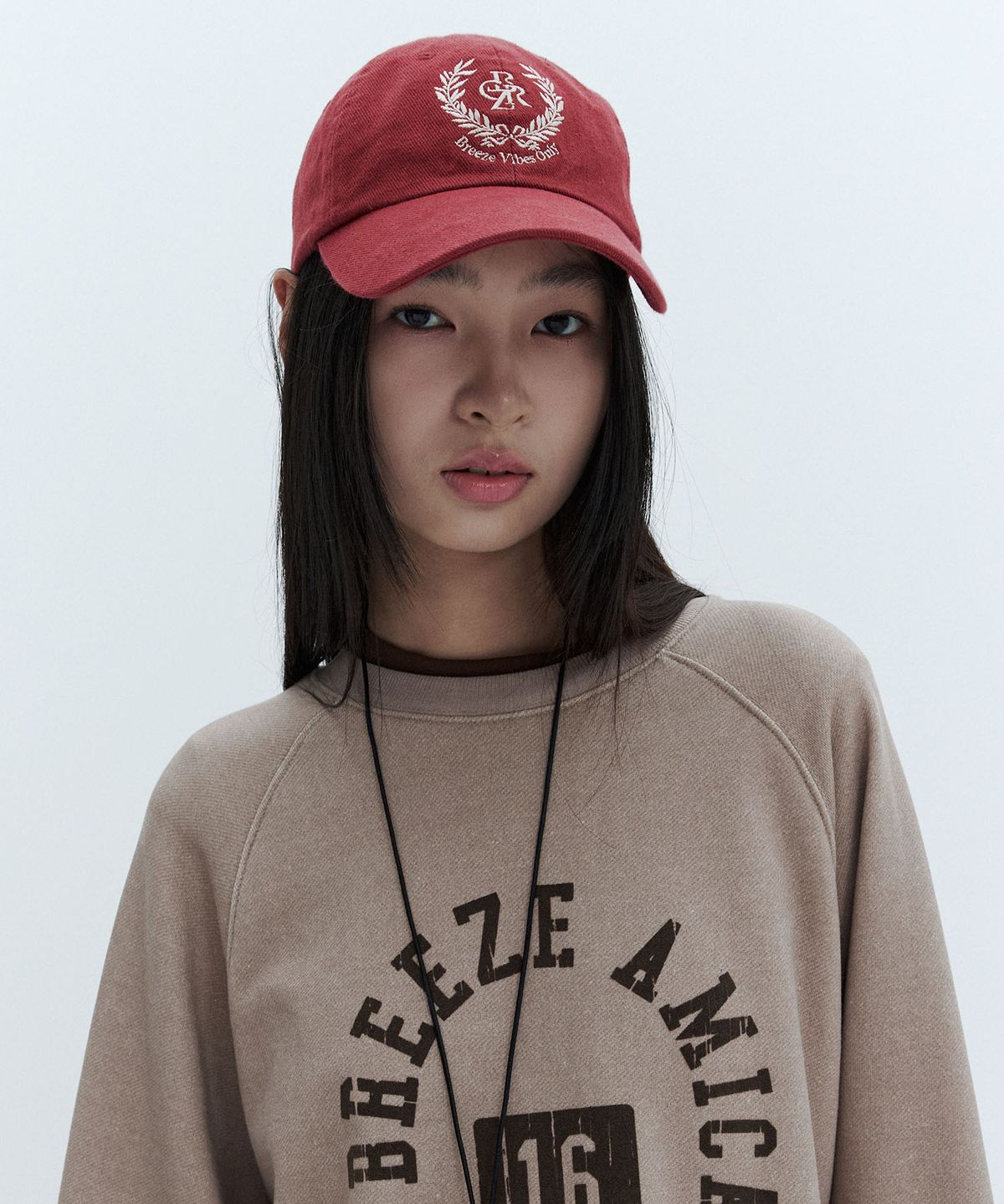 시티브리즈(CITYBREEZE) 로럴 로고 자수 볼캡_2COLORS