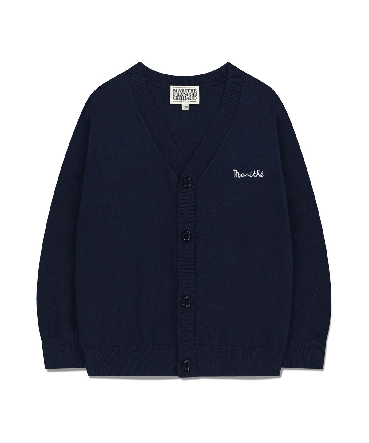 마리떼 키즈(MARITHÉ KIDS) KIDS BASIC V-NECK CARDIGAN navy