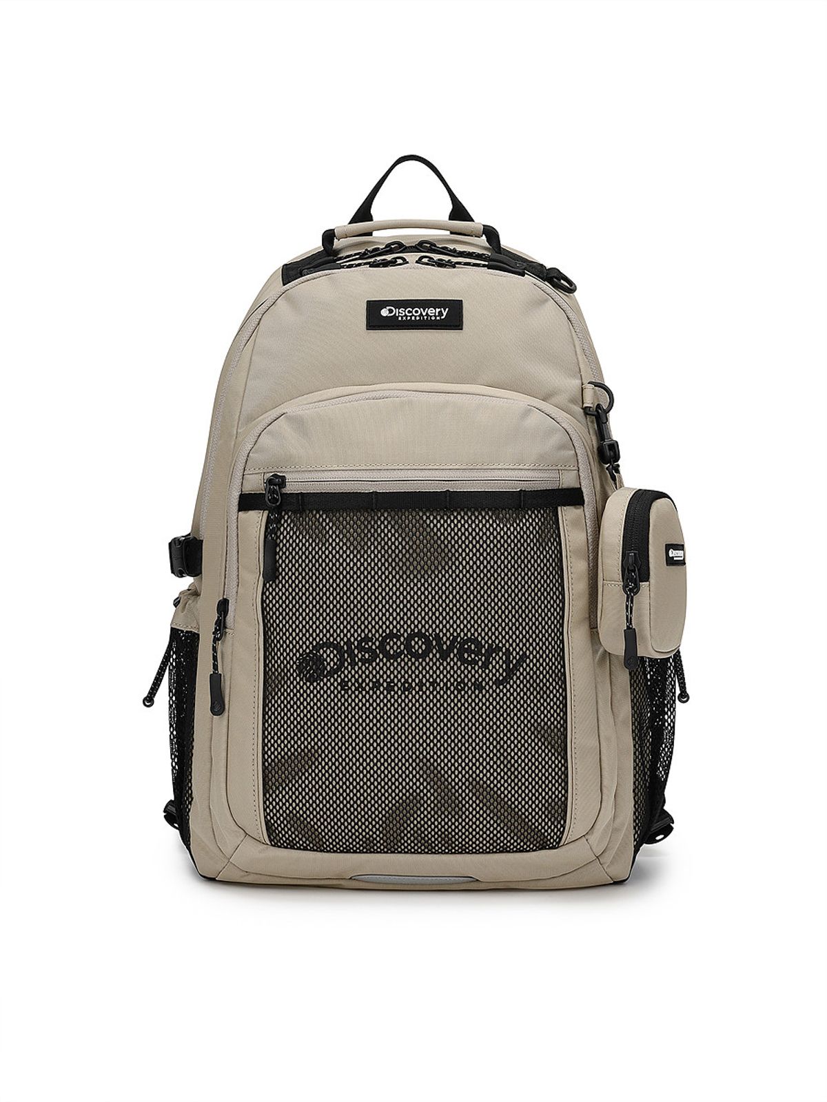 디스커버리 키즈(DISCOVERY KIDS) [22L] 메쉬포켓 백팩 (L/BEIGE)