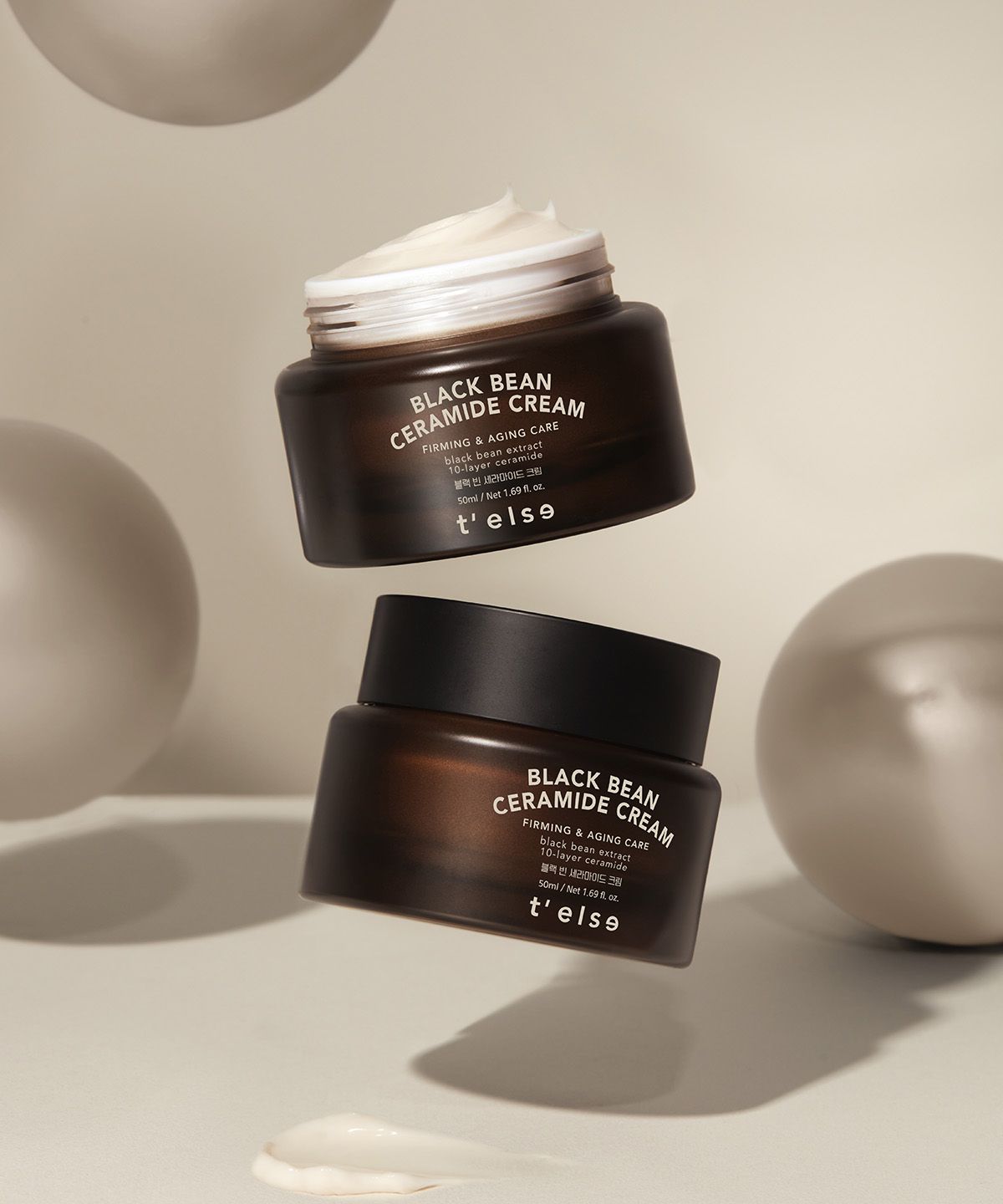 티엘스(TELSE) 블랙 빈  세라마이드 크림 50ML