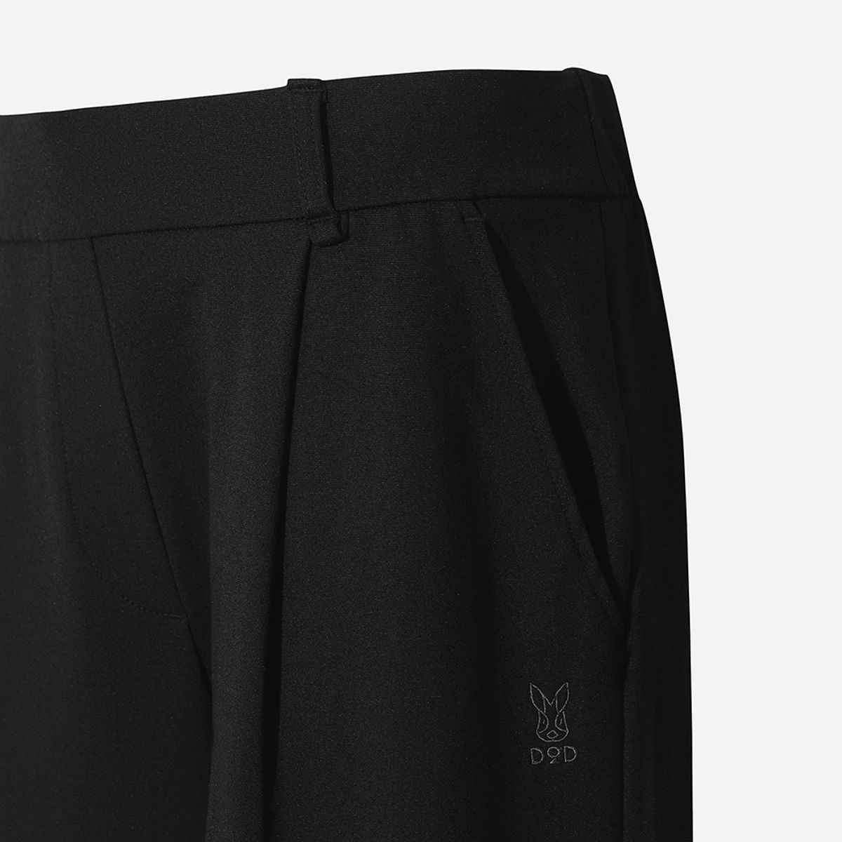 디오디(DOD) 내츄럴 와이드핏 팬츠 여자(BLACK)