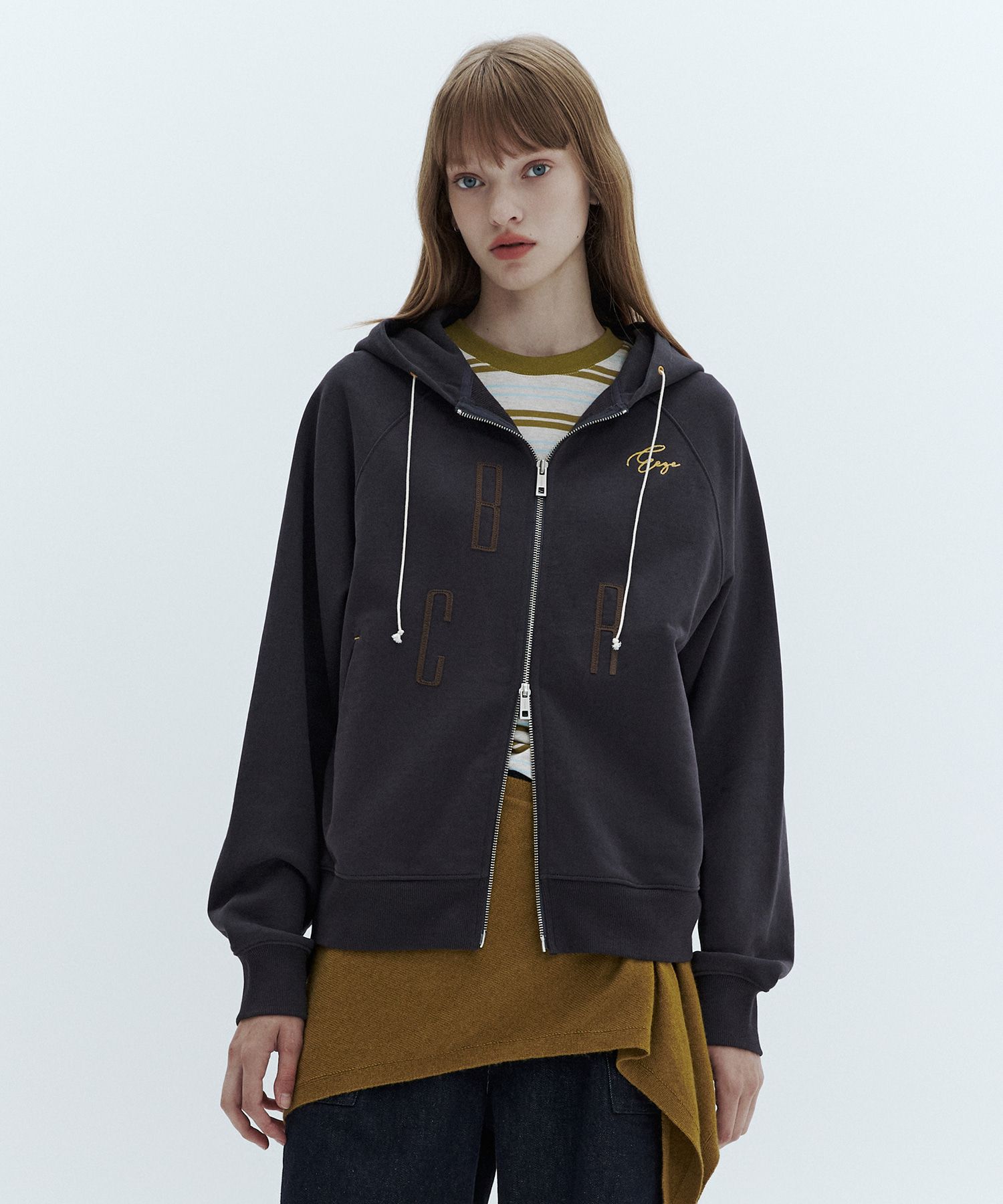 MUSINSA | CITYBREEZE WOMAN Liz Embroidered Hooded Zip-Up_2COLORS