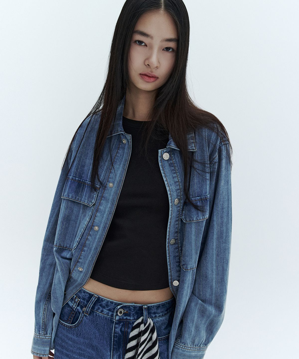 시티브리즈(CITYBREEZE) 로우 스트라이프 셔츠_STRIPE