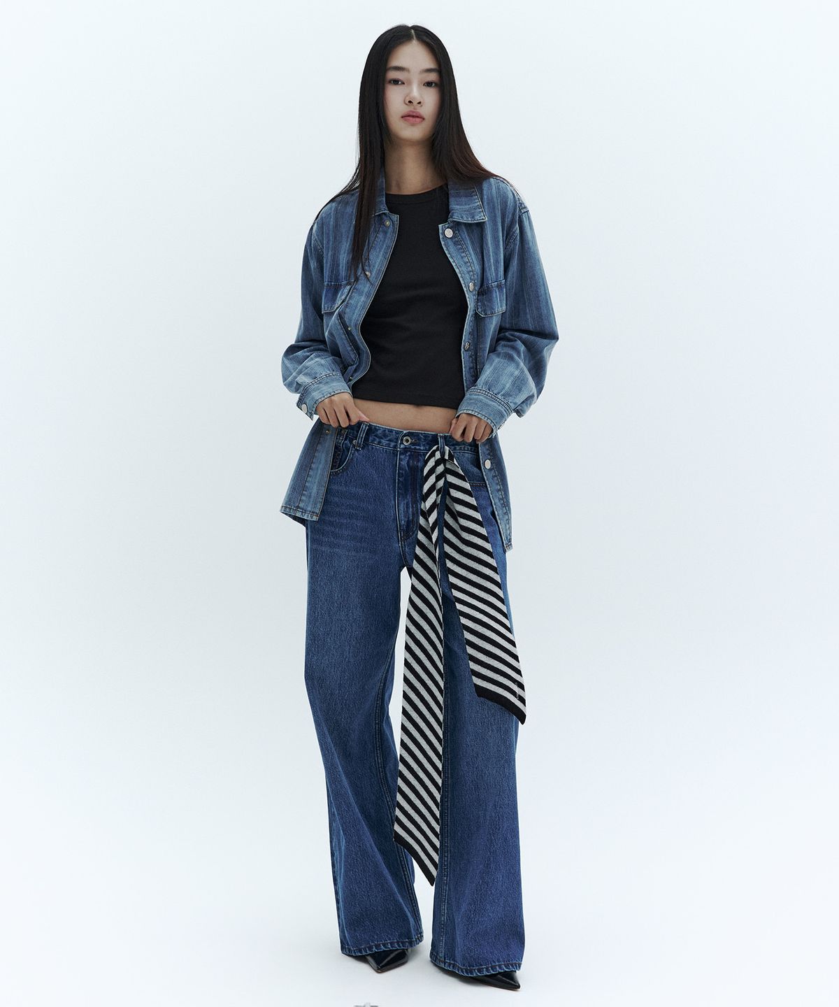 시티브리즈(CITYBREEZE) 로우 스트라이프 셔츠_STRIPE