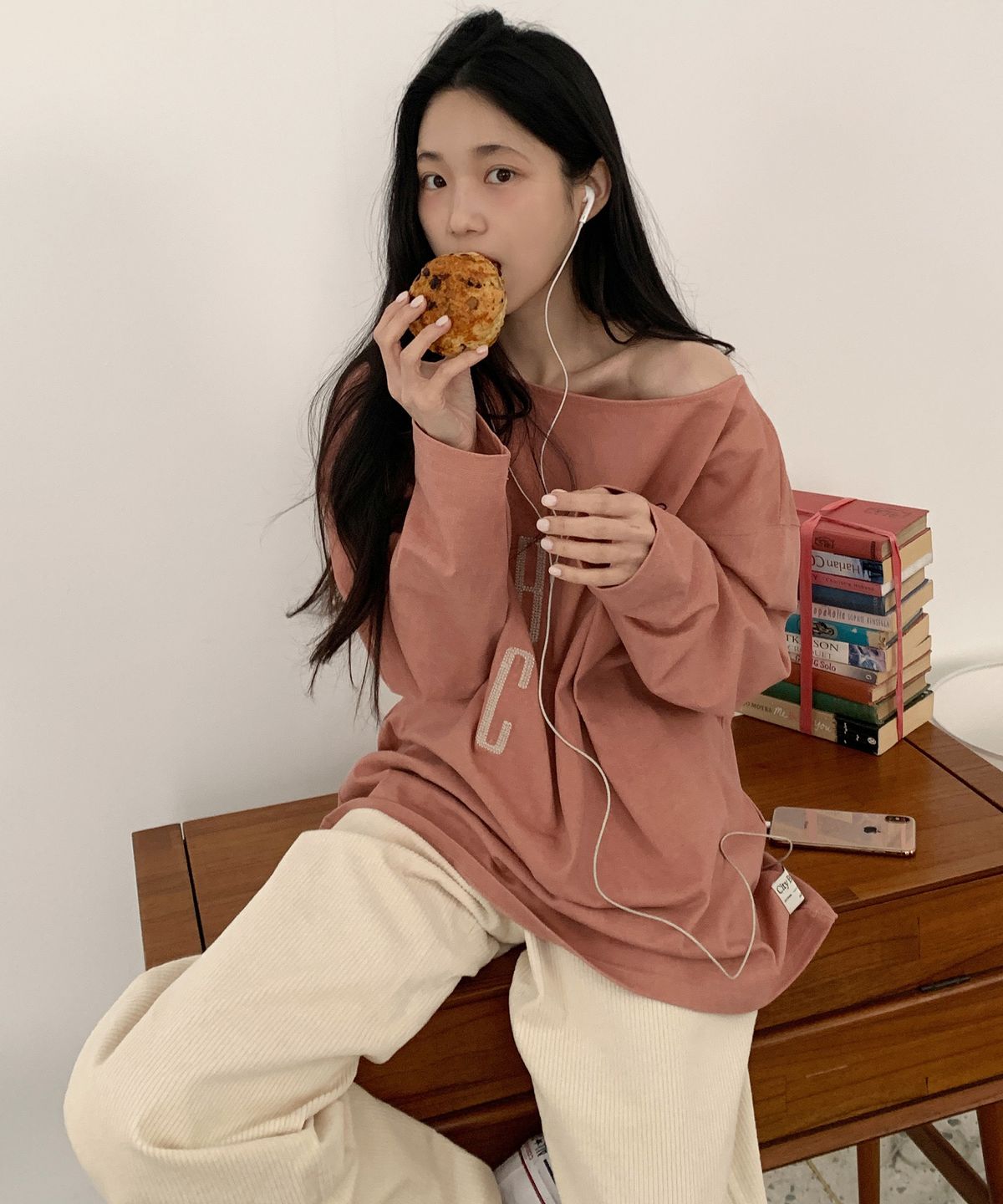 시티브리즈(CITYBREEZE) 루즈핏 리즈 긴팔 티셔츠_2COLORS