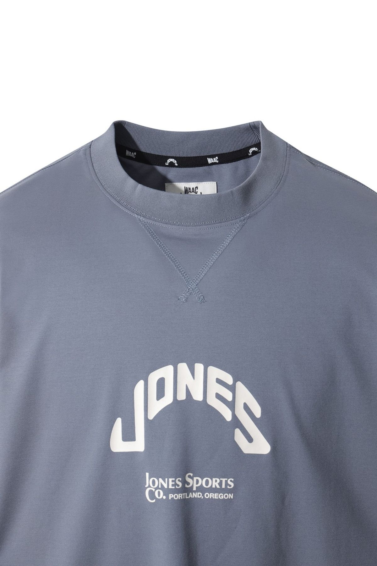 왁(WAAC) [JONES] Men Logo Crewneck T-shirt WMTCA25670BUL