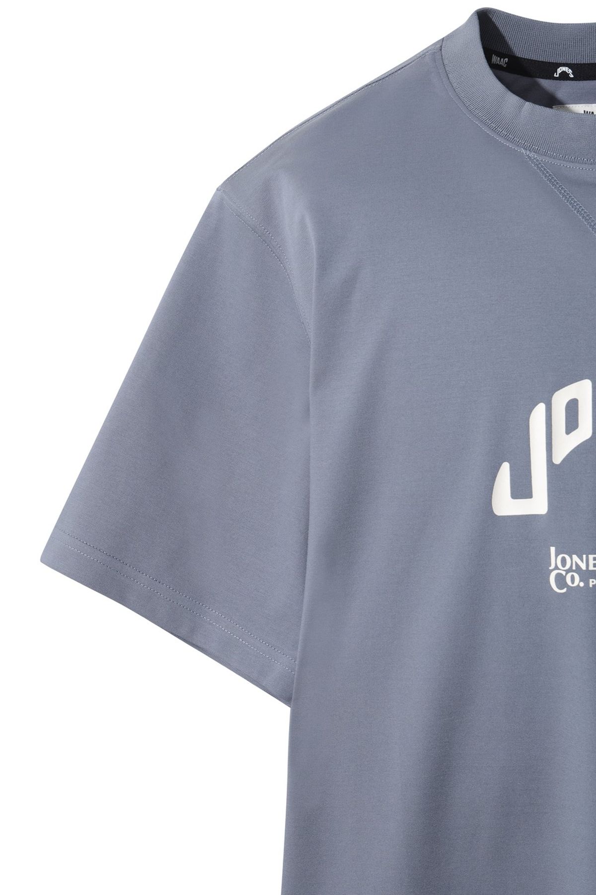 왁(WAAC) [JONES] Men Logo Crewneck T-shirt WMTCA25670BUL