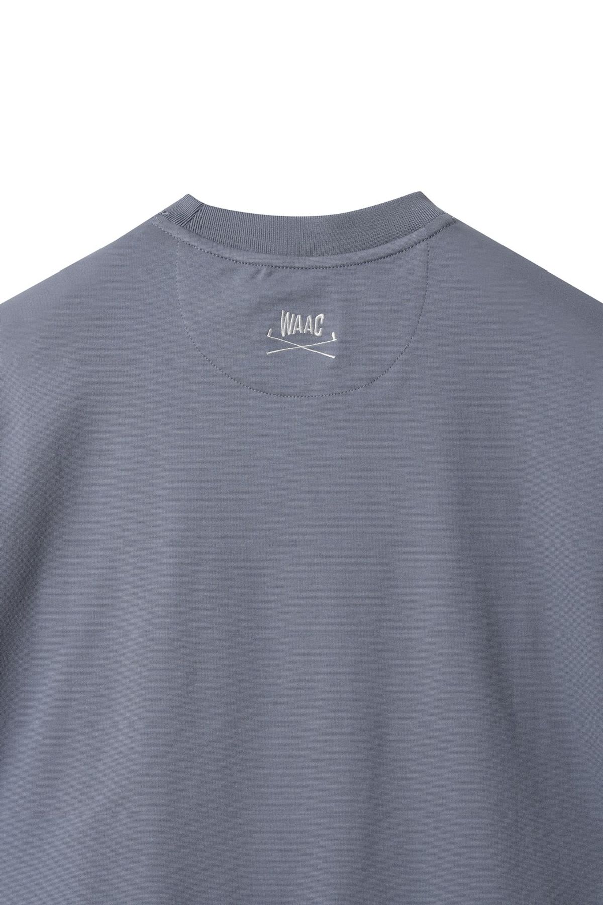 왁(WAAC) [JONES] Men Logo Crewneck T-shirt WMTCA25670BUL