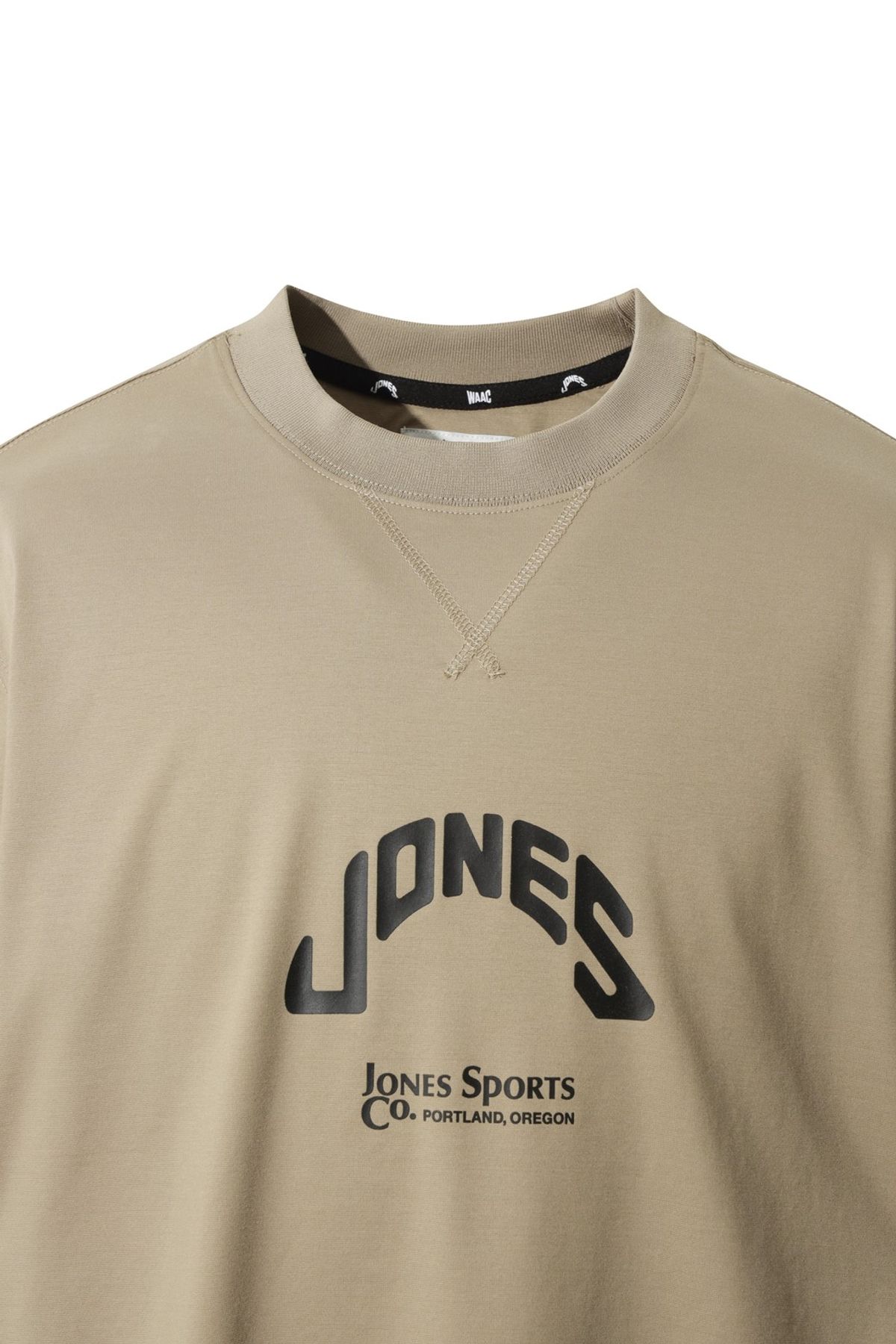 왁(WAAC) [JONES] Men Logo Crewneck T-shirt WMTCA25670BEX