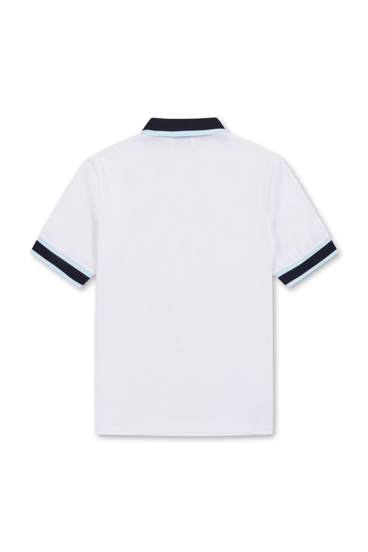 왁(WAAC) Women Knit Rib Loose Fit SS Polo WWTCM25211WHX