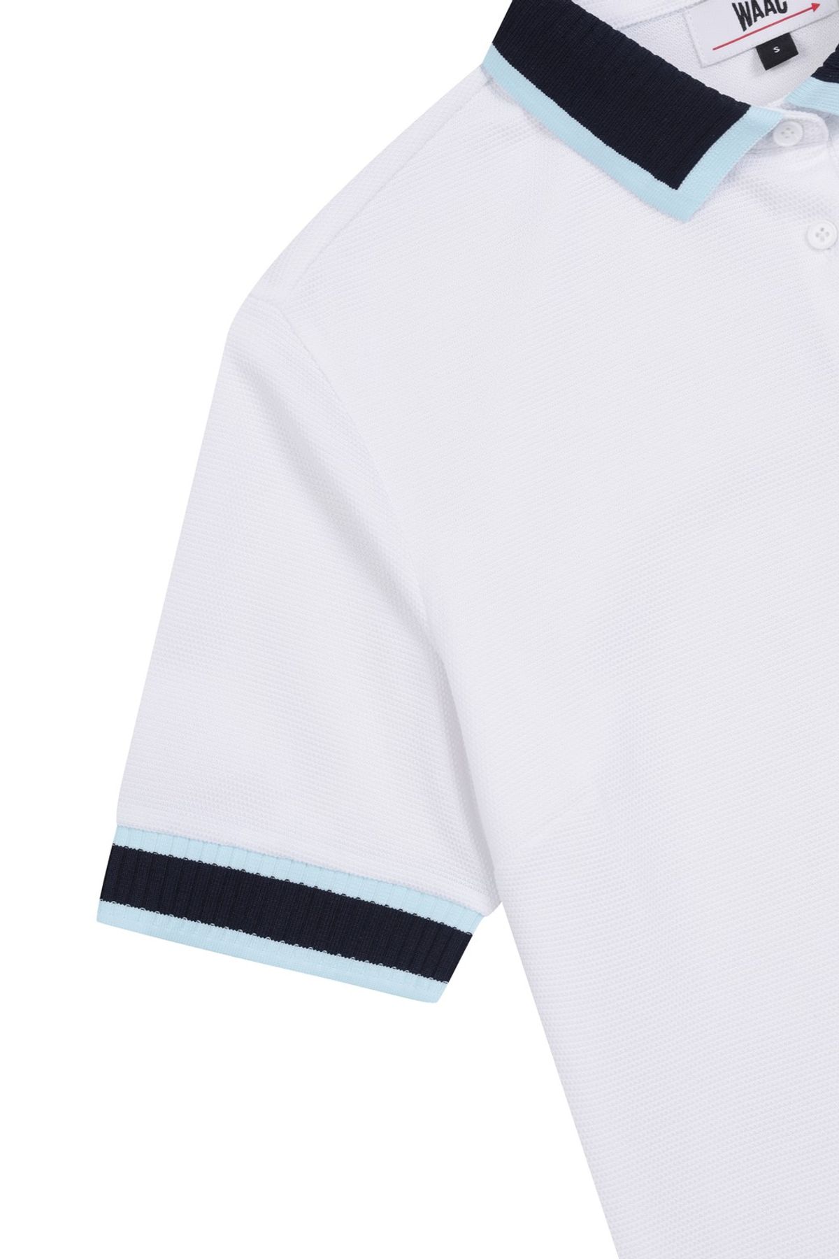 왁(WAAC) Women Knit Rib Loose Fit SS Polo WWTCM25211WHX