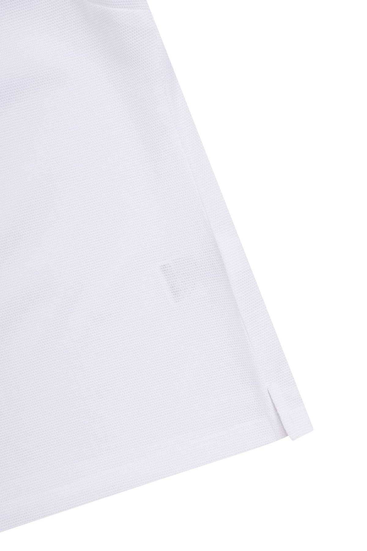 왁(WAAC) Women Knit Rib Loose Fit SS Polo WWTCM25211WHX