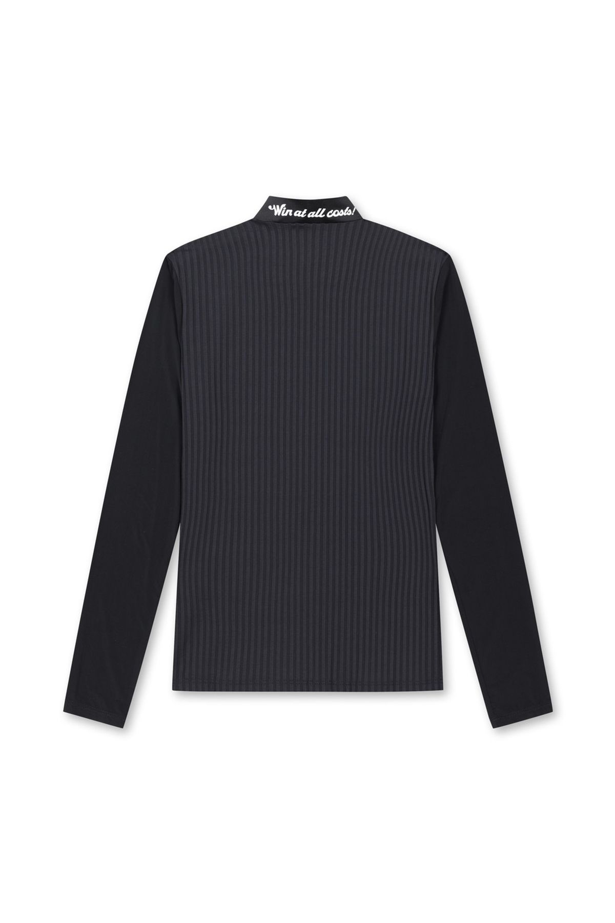 왁(WAAC) Women Cool Ribbed Hybrid Mockneck Top WWTBM25205BKX