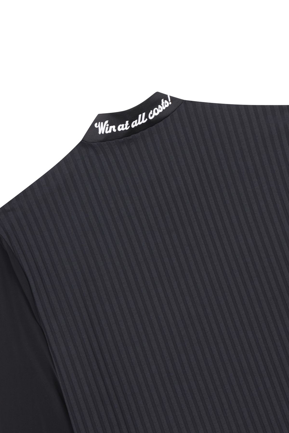 왁(WAAC) Women Cool Ribbed Hybrid Mockneck Top WWTBM25205BKX