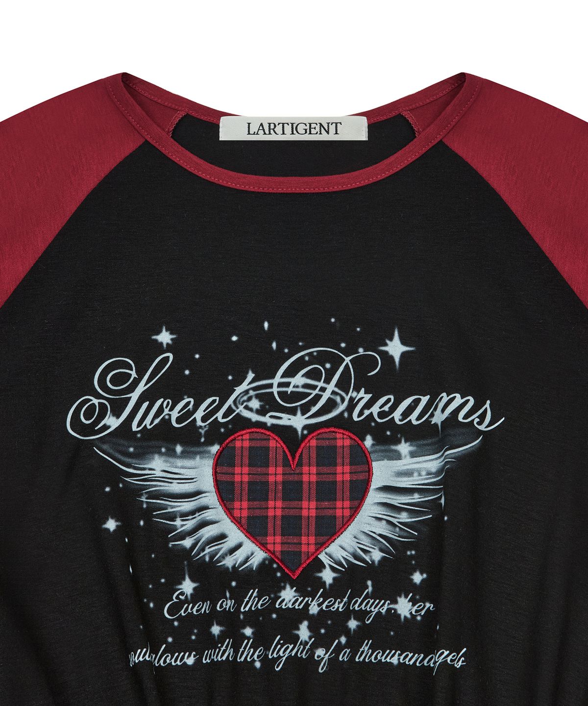 라티젠(LARTIGENT) L19 ANGEL FRILL T-SHIRT(RED)