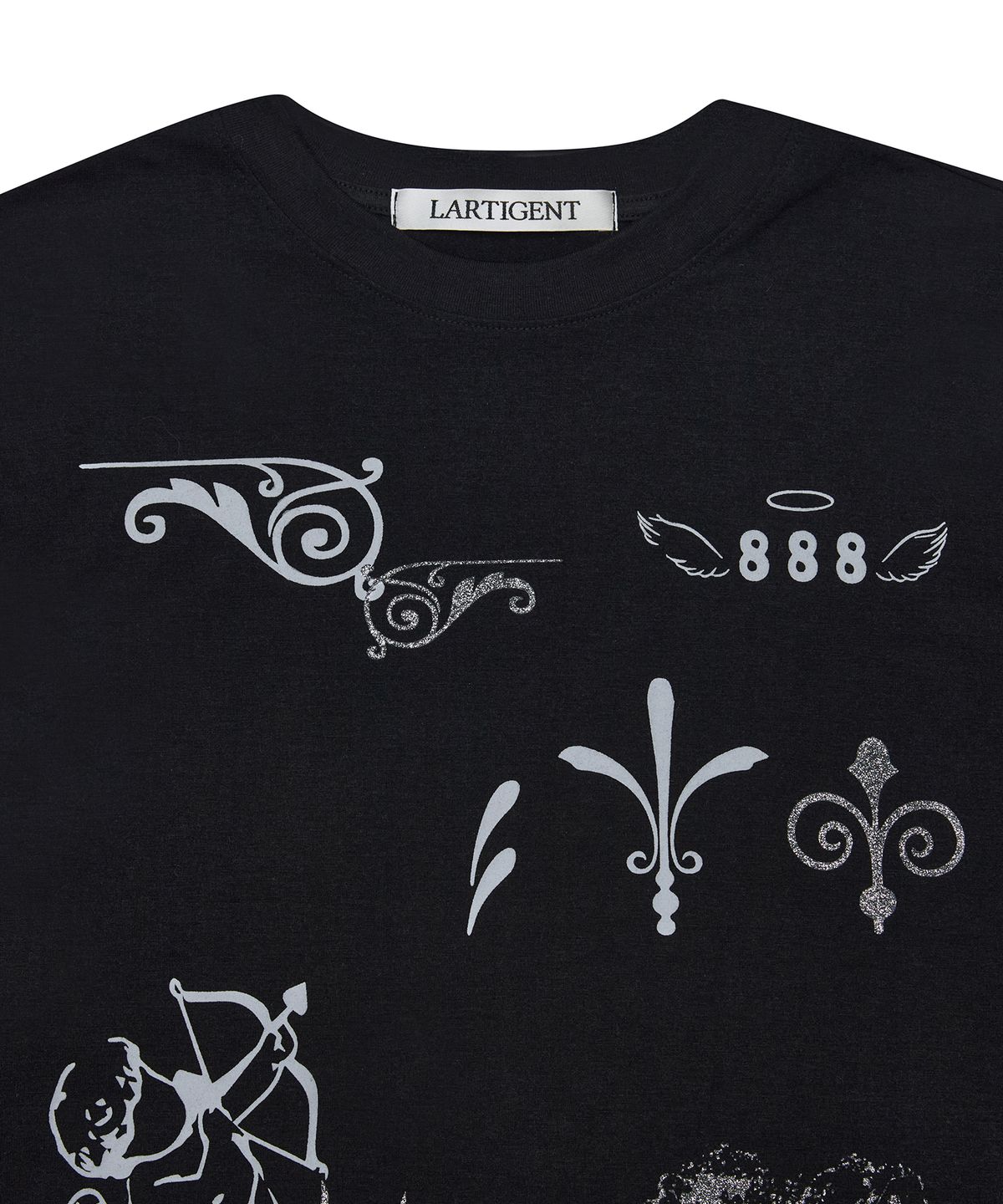 라티젠(LARTIGENT) L19 ANGEL T-SHIRT(BLACK)