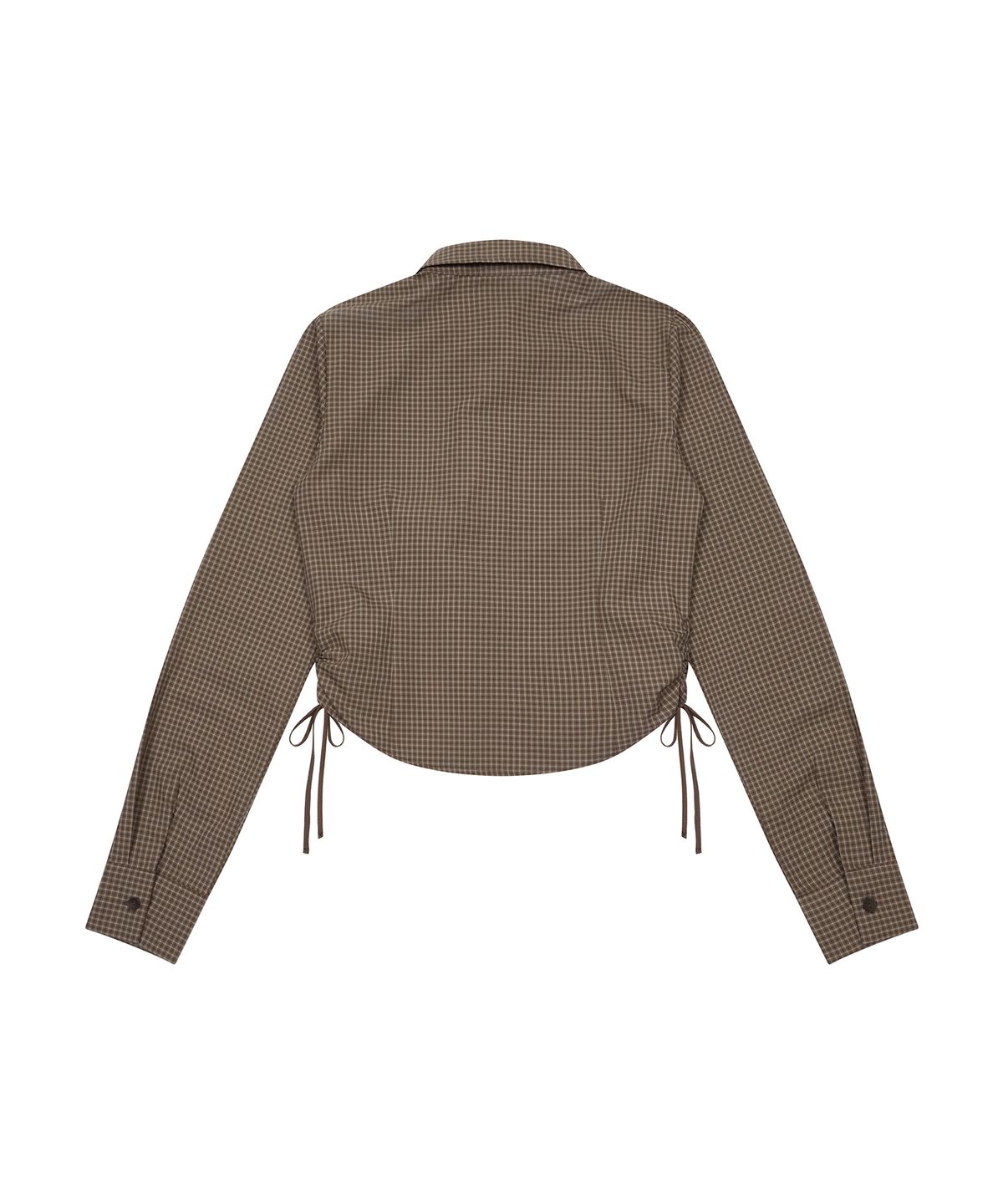 라티젠(LARTIGENT) L19 CHECK SHIRT(BROWN)