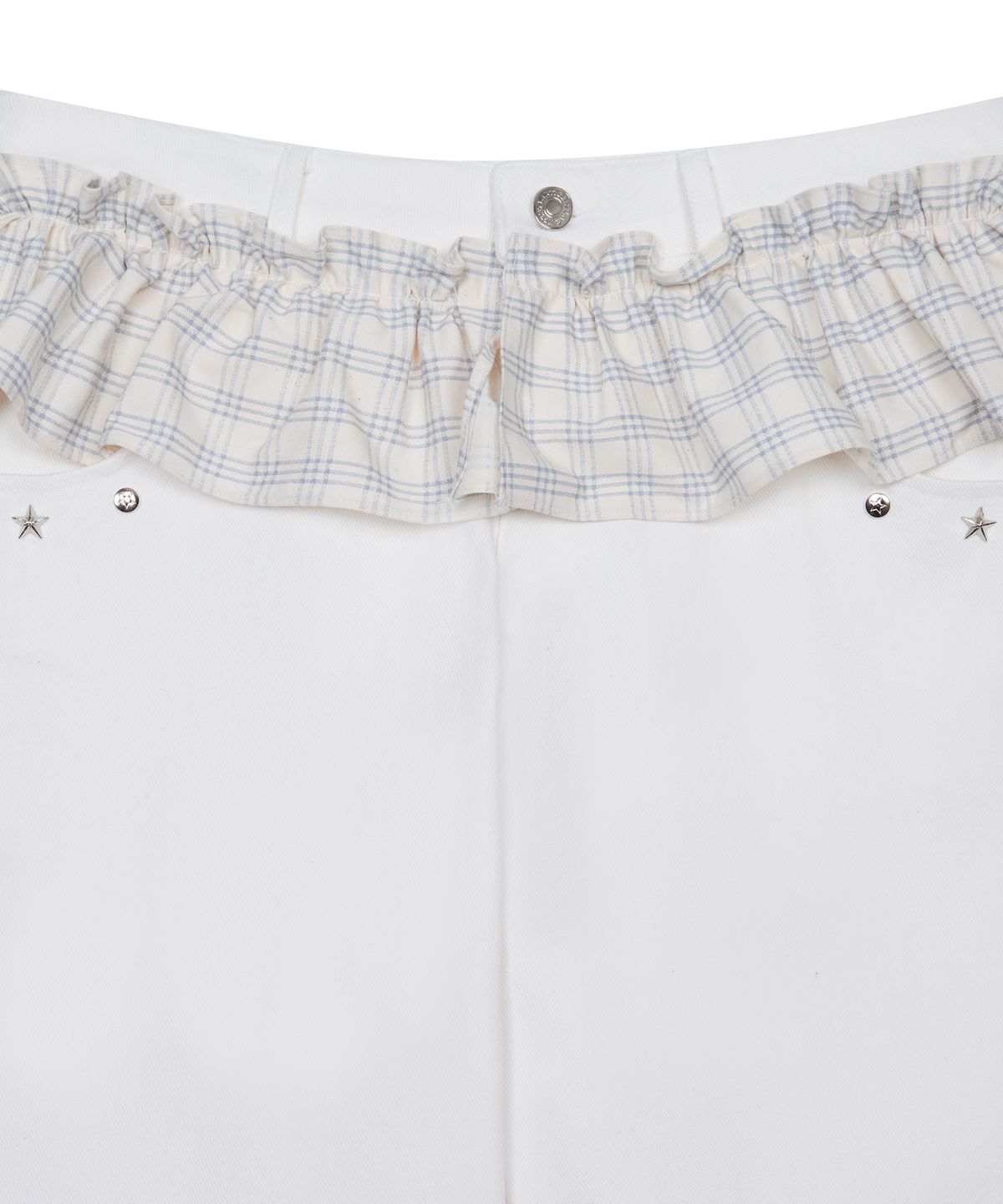라티젠(LARTIGENT) L19 FRILL BOOTSCUT PANTS(WHITE)