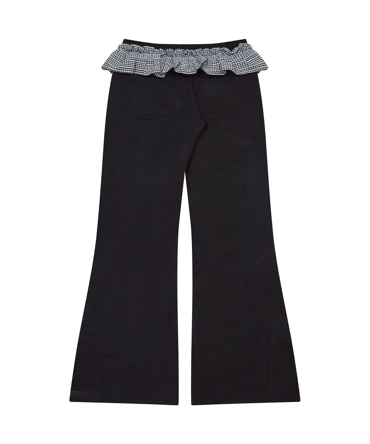 라티젠(LARTIGENT) L19 FRILL BOOTSCUT PANTS(BLACK)