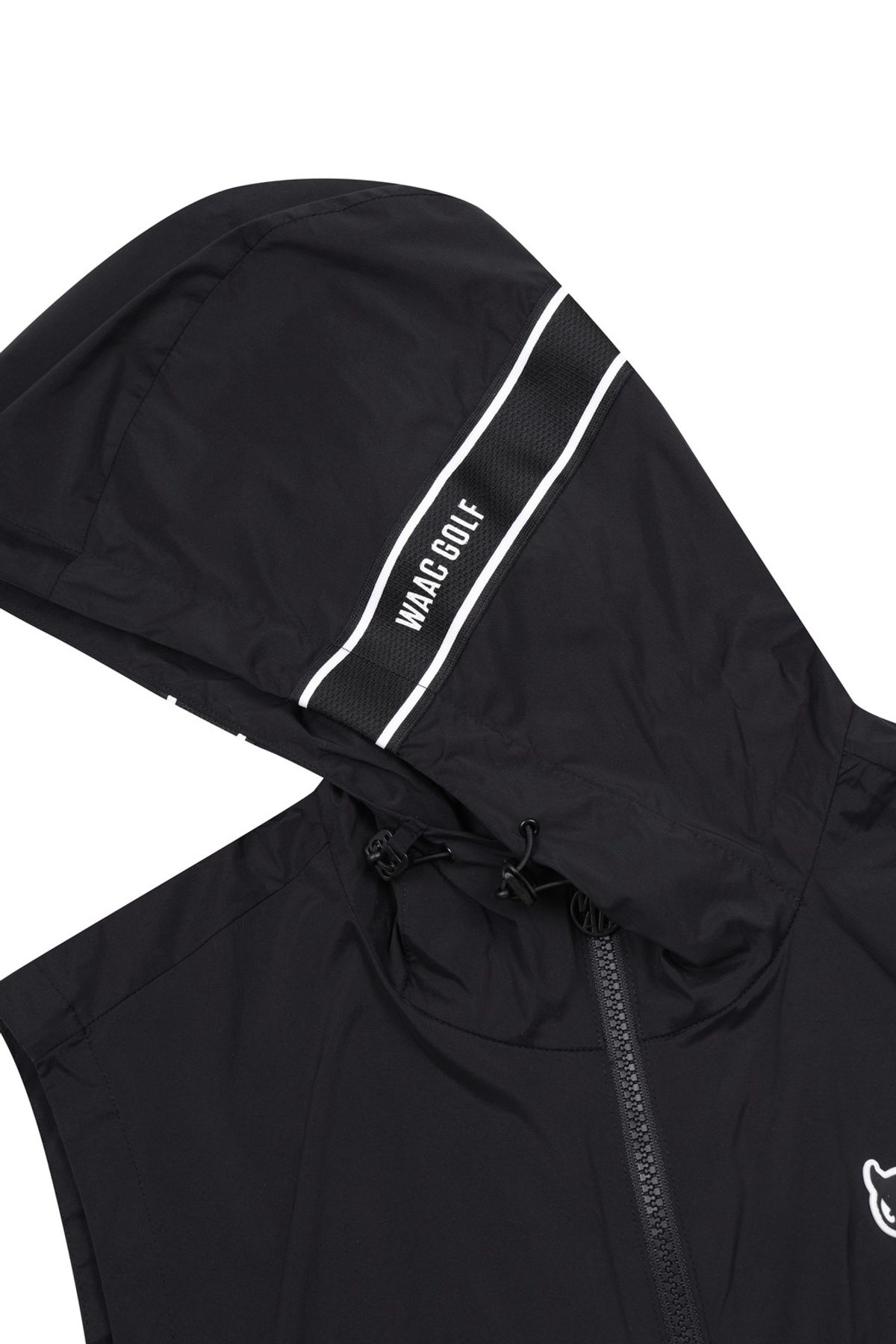 왁(WAAC) Women Light-weight Stretch Hoodie vest WWVAM25200BKX
