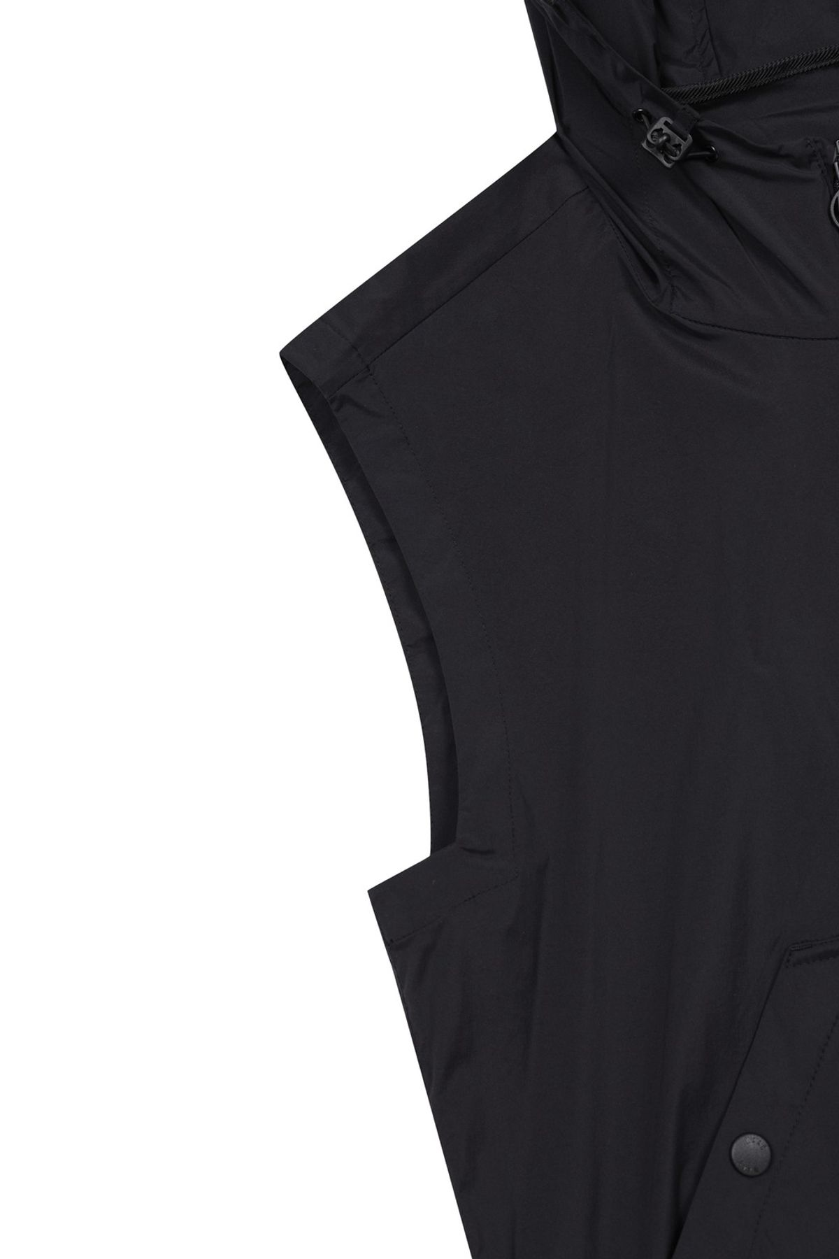 왁(WAAC) Women Light-weight Stretch Hoodie vest WWVAM25200BKX