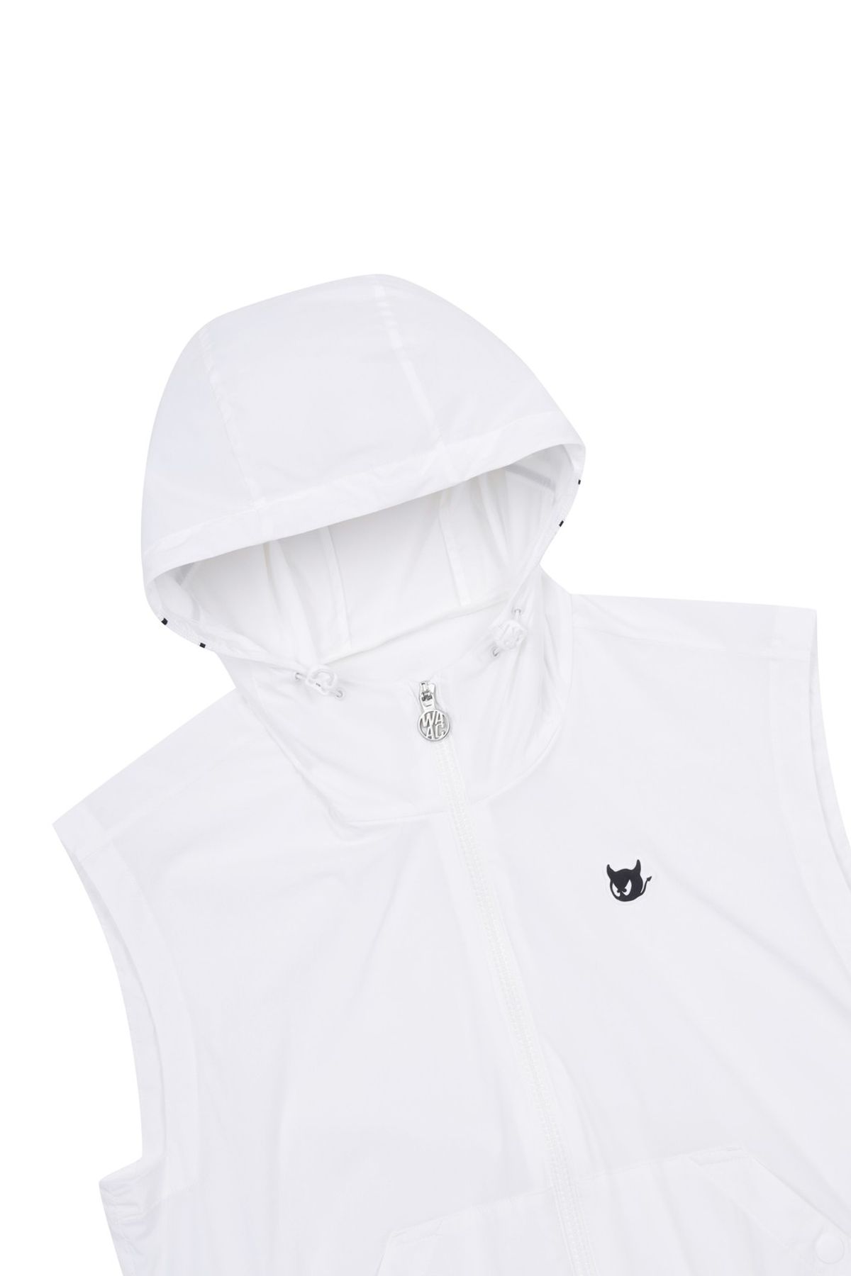 왁(WAAC) Women Light-weight Stretch Hoodie vest WWVAM25200WHX