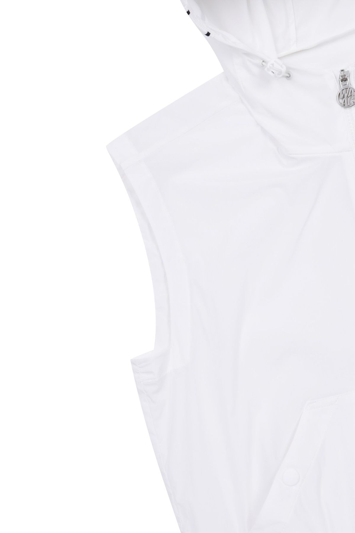 왁(WAAC) Women Light-weight Stretch Hoodie vest WWVAM25200WHX