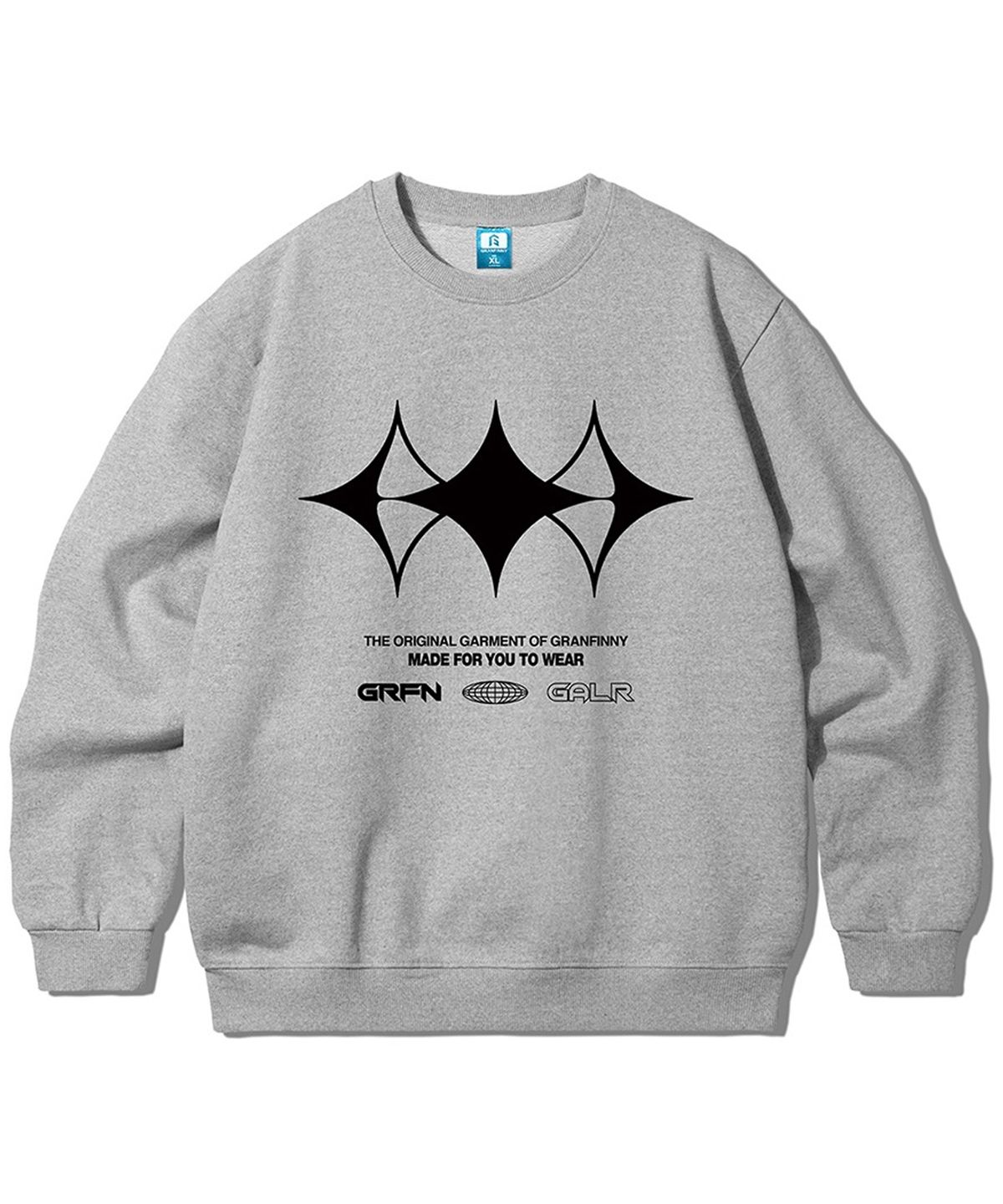 그랜피니(GRANFINNY) 시그니처 스웨트셔츠- 멜란지
