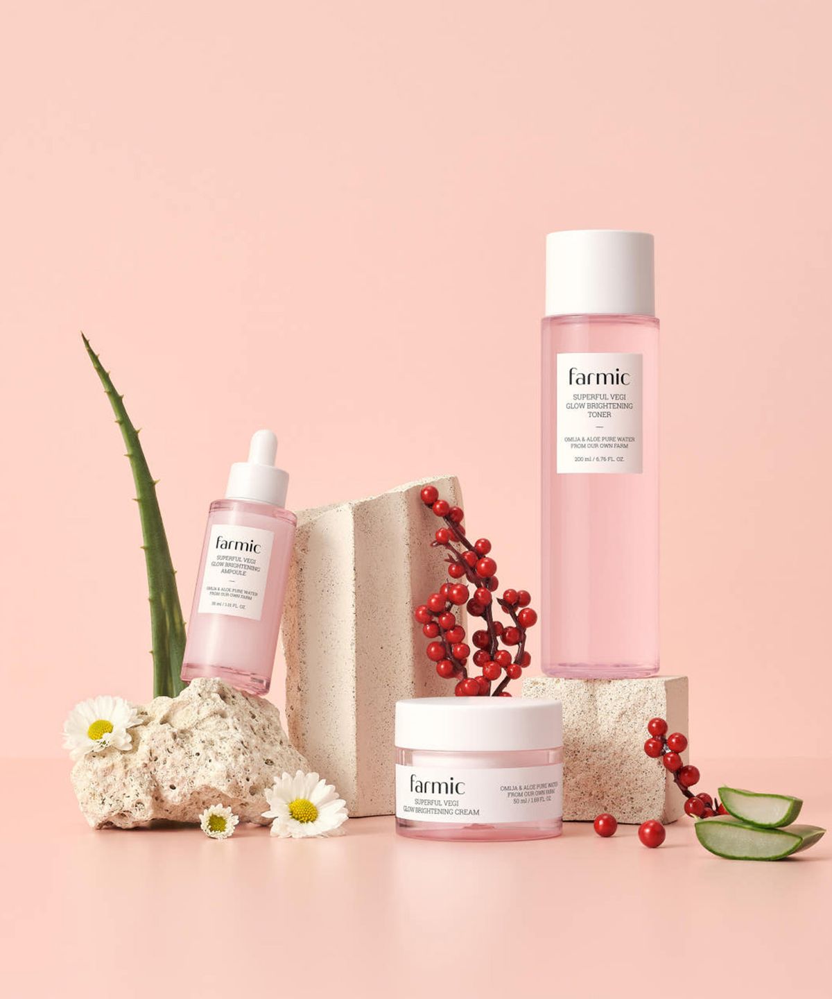 파믹(FARMIC) 파믹 x 정관호 탄력케어 세트 (토너 200ml+앰플30ml+크림50ml)