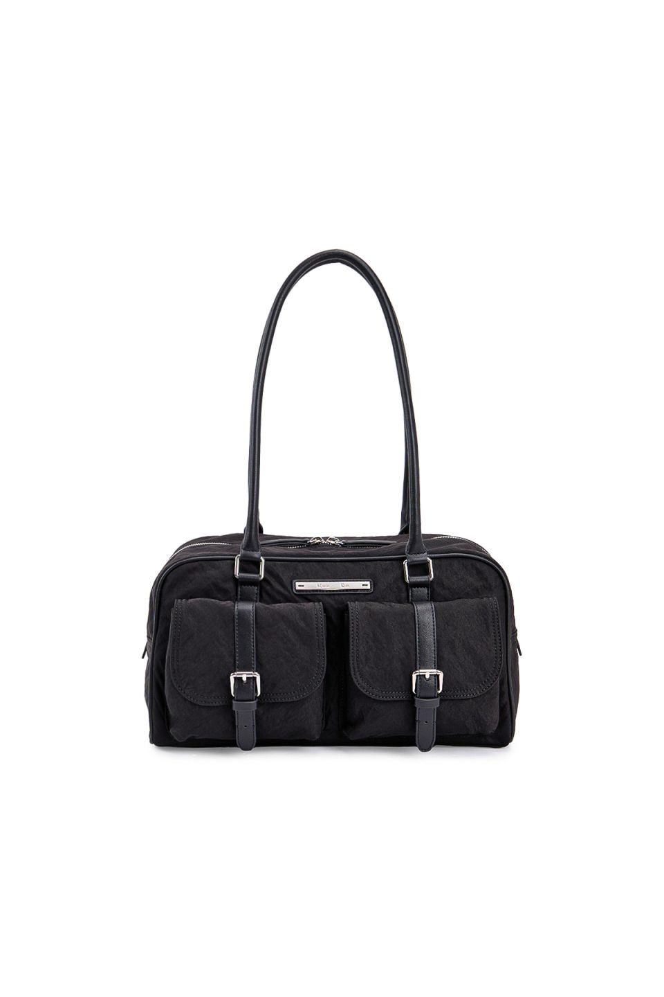 MUSINSA公式 | MATIN KIM DOUBLE POCKET SPORTY TOTE BAG IN BLACK