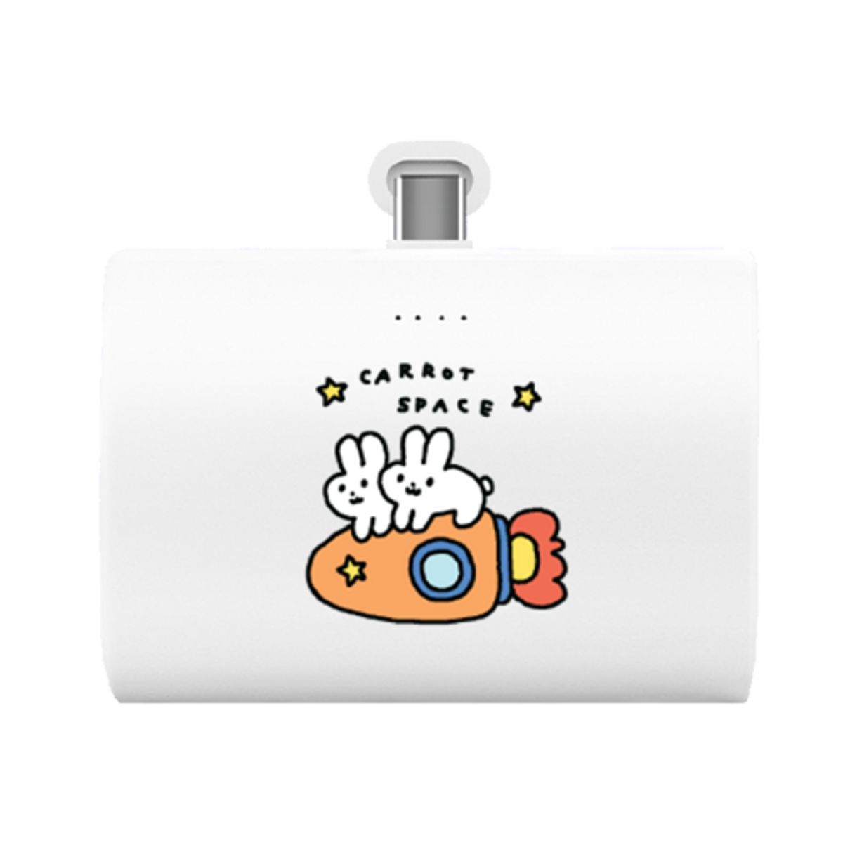 이레케이스앤굿즈(IRECASEGOODS) BZ 우주캐럿 아이폰 갤럭시 듀얼 도킹 보조배터리 10000mah