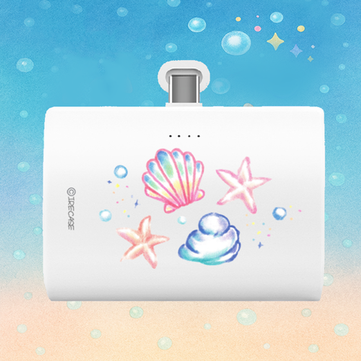 이레케이스앤굿즈(IRECASEGOODS) BZ 조개껍질 아이폰 갤럭시 듀얼 도킹 보조배터리 10000mah
