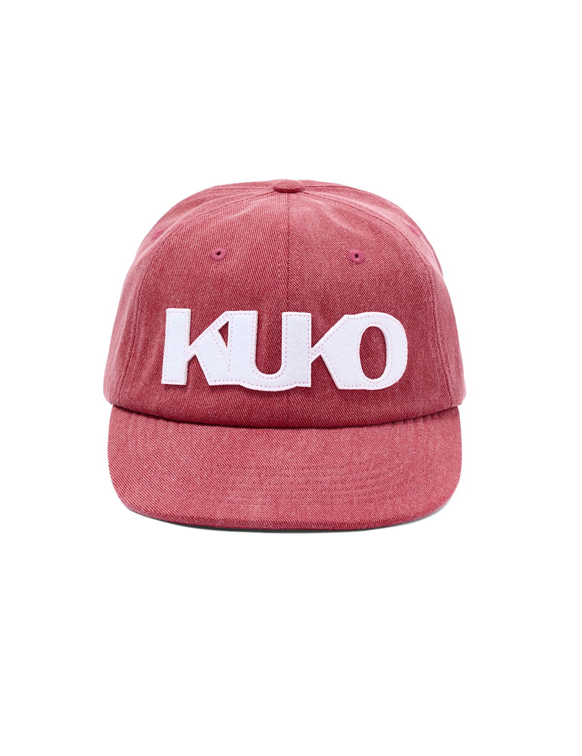 쿠코(KUKO) 쿠코 심볼 6패널 캡_레드
