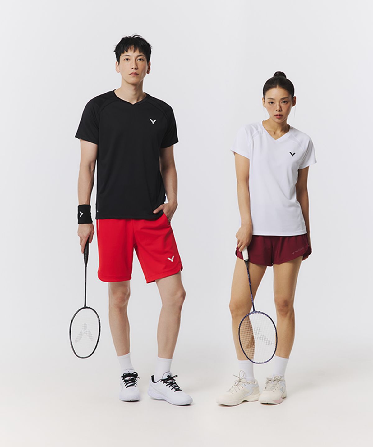 빅터(VICTOR) CLEANCUT TRAINING 배드민턴 여성 반팔 티셔츠 (VT25CTS003F)