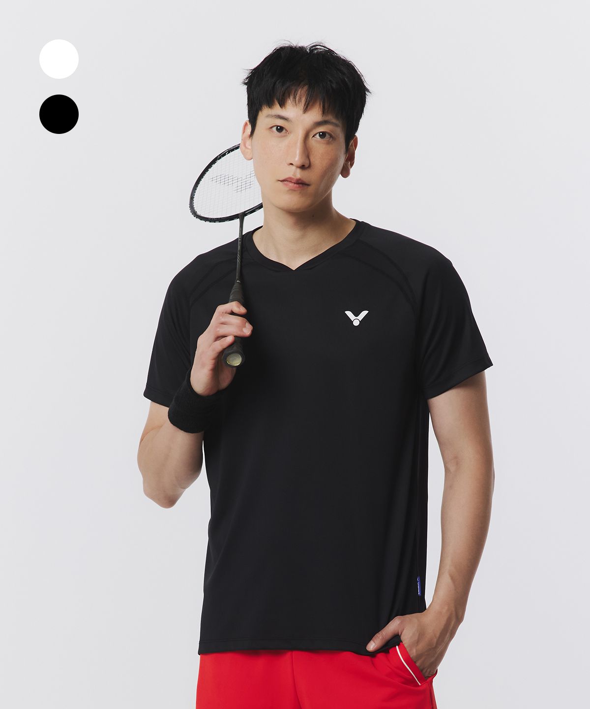 빅터(VICTOR) CLEANCUT TRAINING 배드민턴 남성 반팔 티셔츠 (VT25CTS003M)